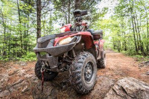 4 wheeler in the mud